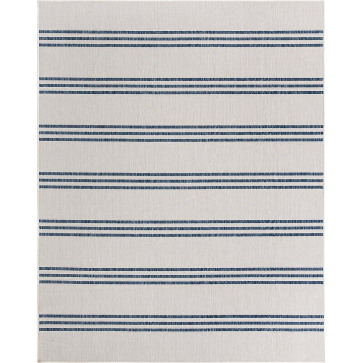 Striped Ivory Area Rug-7'.10"x10'