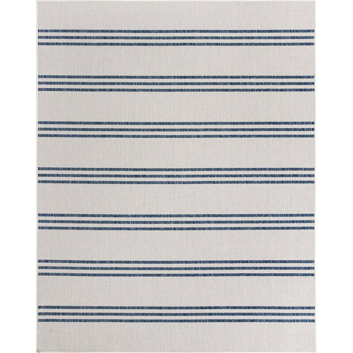 Striped Ivory Area Rug-7'.10"x10'