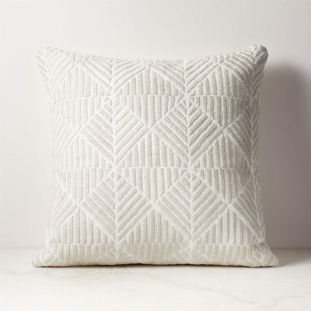 NETWORK GREY LINEN THROW PILLOW