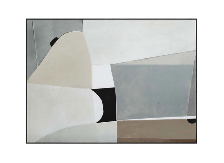 Composition of Neutrals Print With Frame-75"x55"