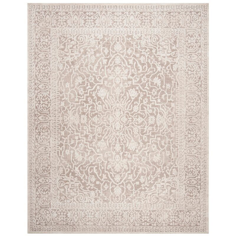 Calidia Oriental Beige Cream Area Rug 10'x14'
