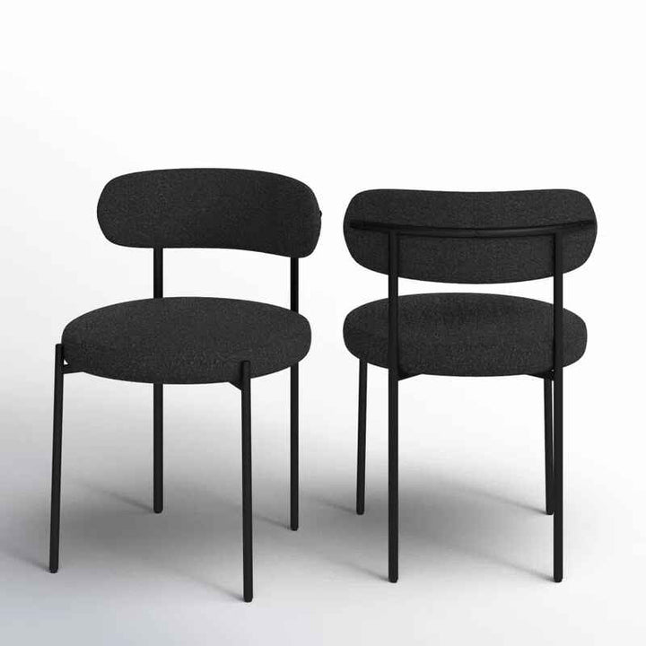 Sherwood Solid Back Boucle Side Chair (Set of 2)
