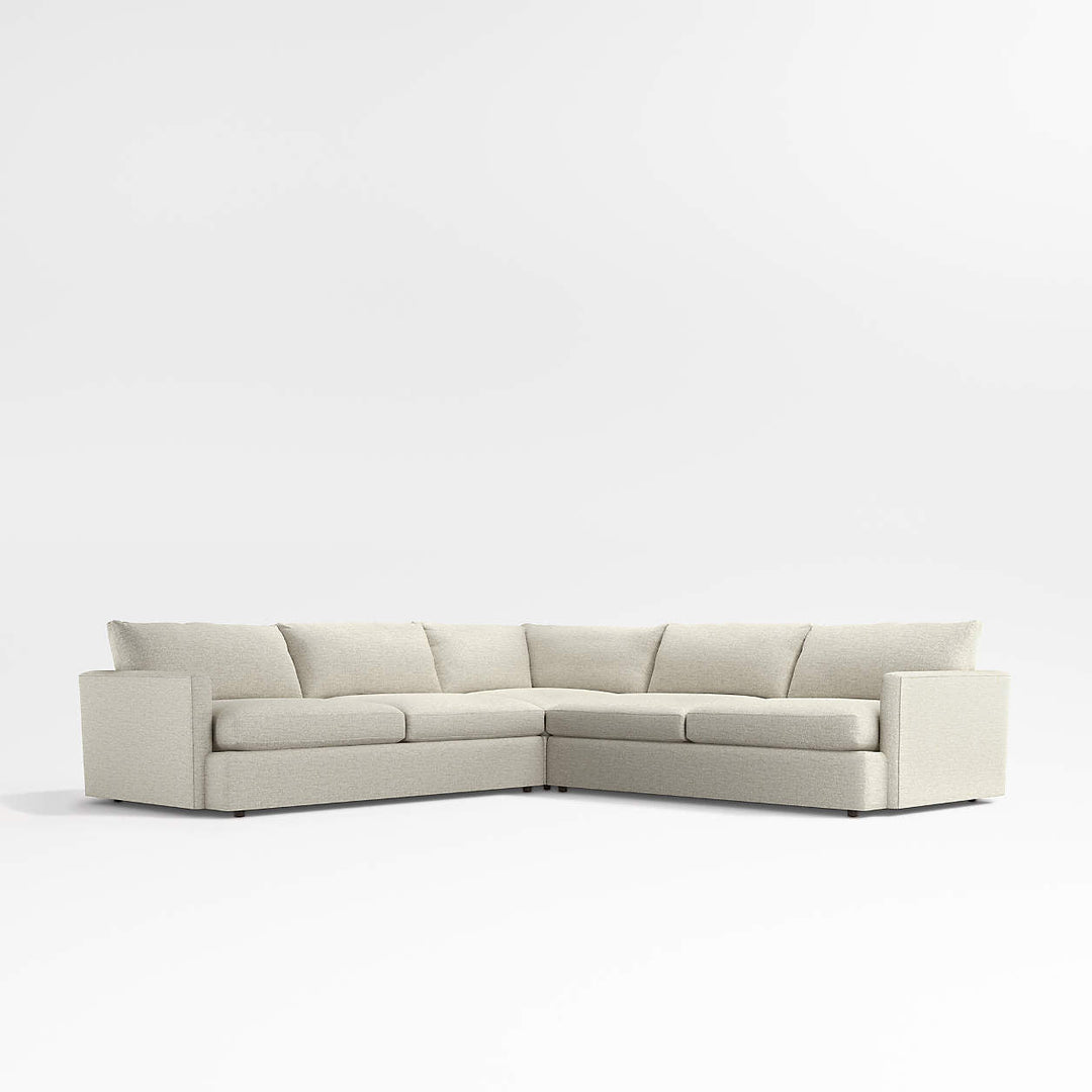 Lounge Deep 3 Piece L Shaped Sectional Sofa