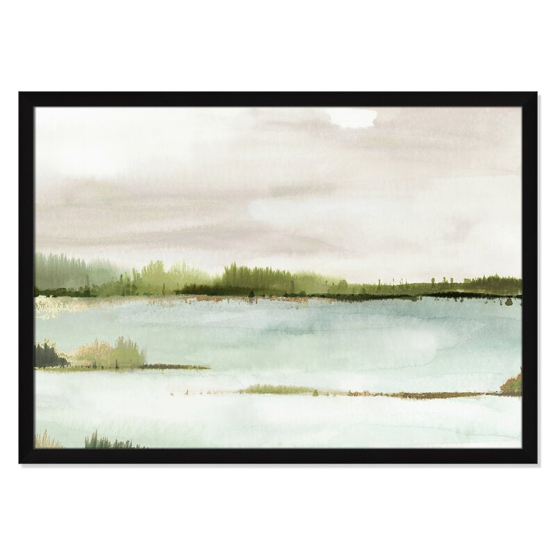 Silent Lake With Frame