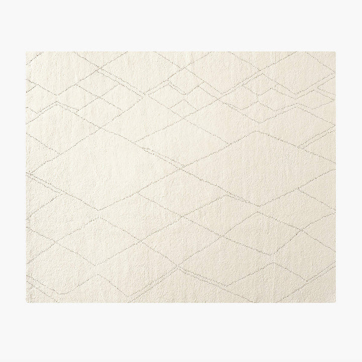 DIAMANT WARM WHITE WOOL AREA RUG