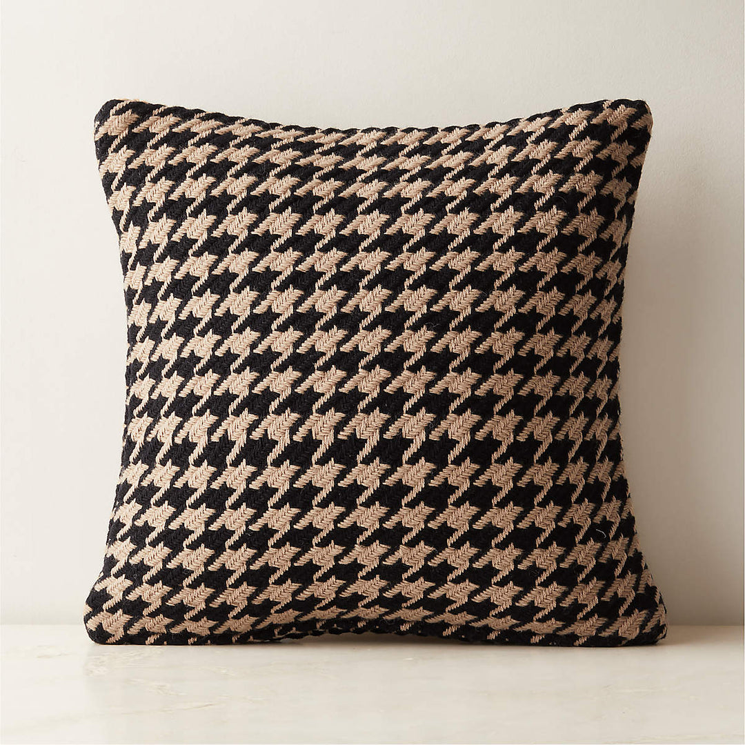 Drew Black and Cream Throw Pillow