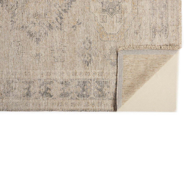 Lily Global Bazaar Brown Wool Geometric Patterned Rug 9'x12'