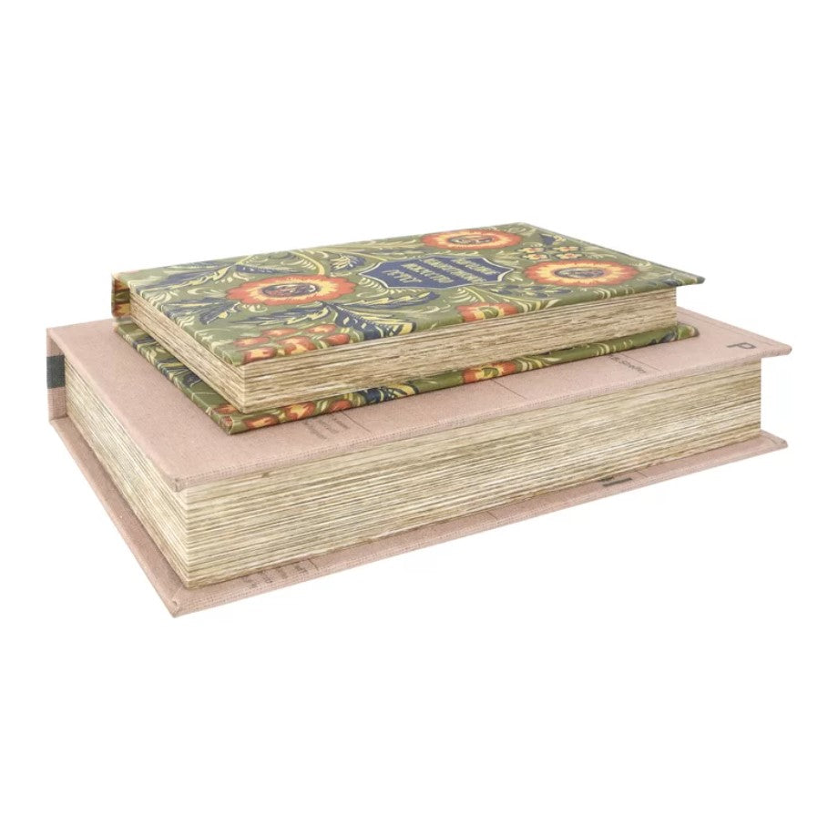 2 Piece Hasten Reproduction Decorative Book Set