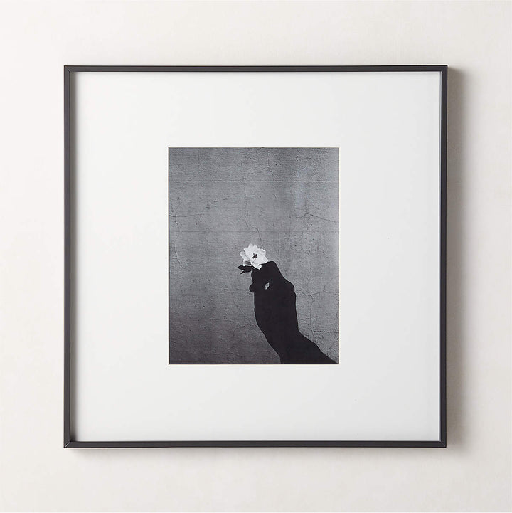 GALLERY SOFT BLACK PICTURE FRAME WITH WHITE MAT