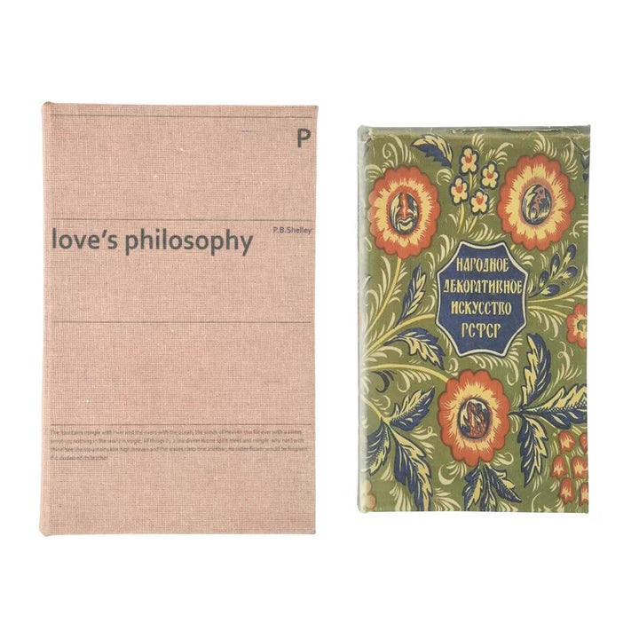 2 Piece Hasten Reproduction Decorative Book Set