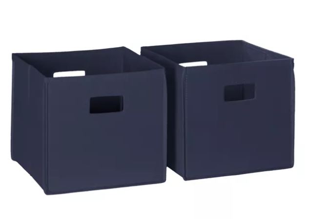2pc Folding Toy Storage Bin Set