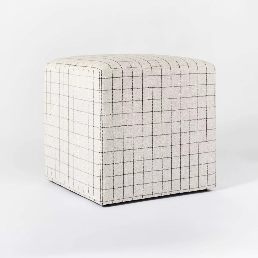 Lynwood Square Upholstered Cube Ottoman