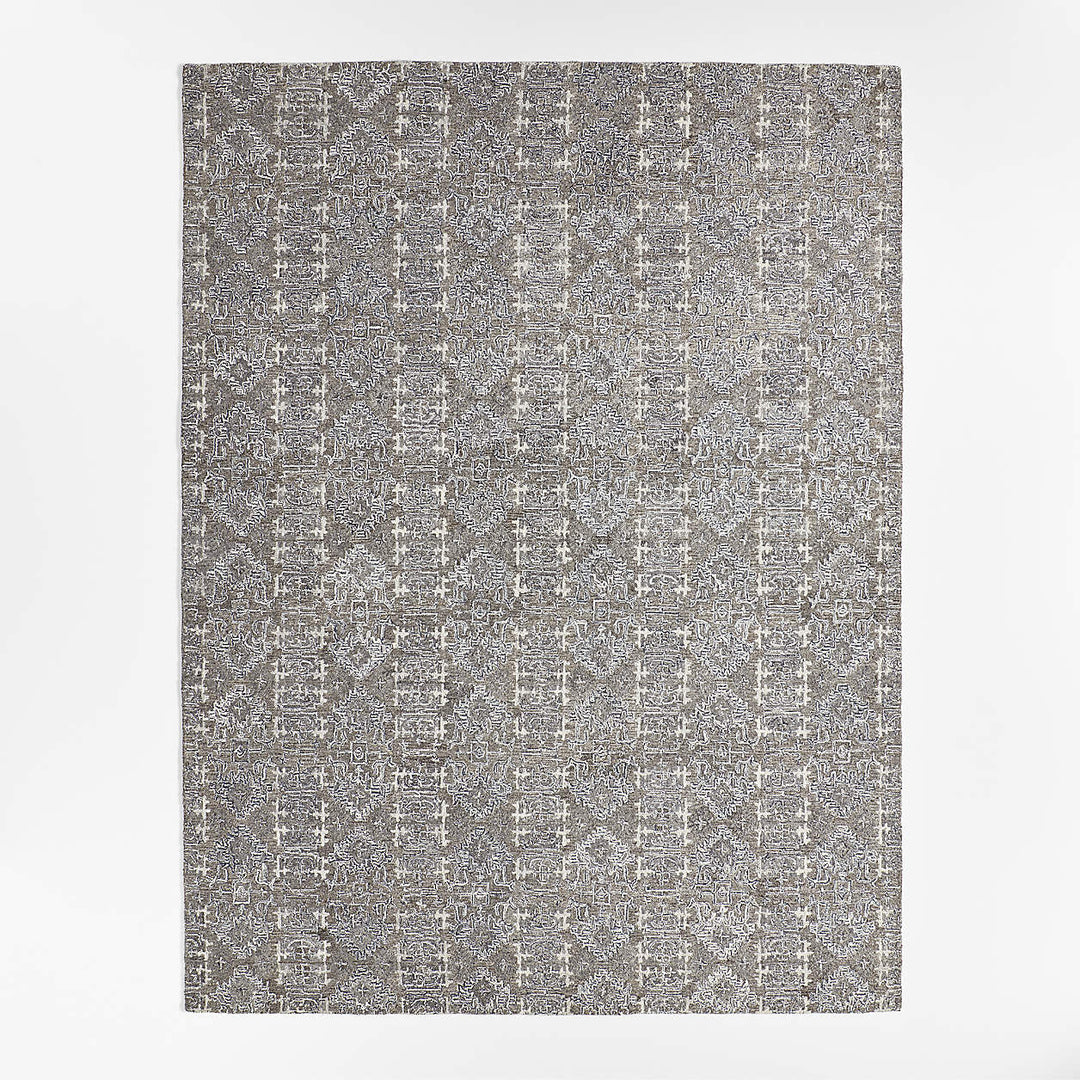Alvarez Wool Hand Tufted Grey Area Rug 10'x14'