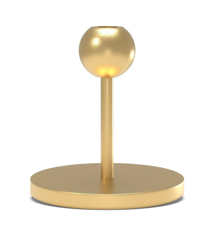 Modern Brass Candleholder Small