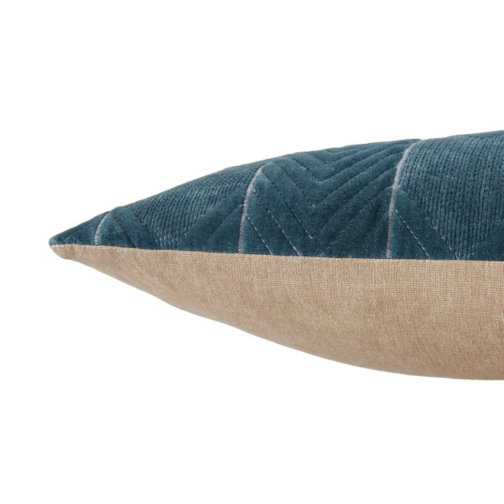 Floretta Cotton Lumbar Pillow Cover With Insert-24"x16"
