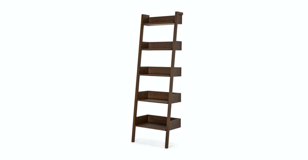 Fantol Dark Oak Narrow Bookcase