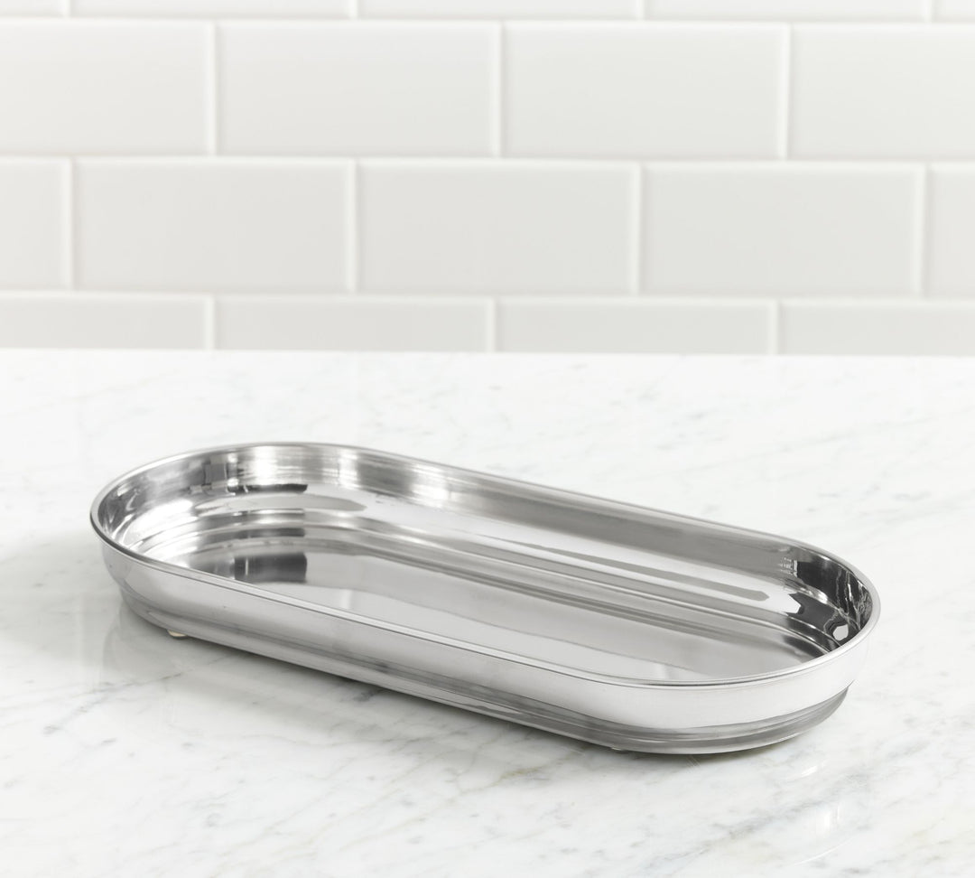 Mercer Polished Nickel Bathroom Tray