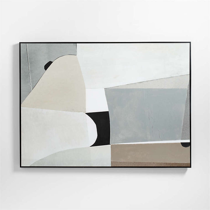 Composition of Neutrals Print With Frame-75"x55"