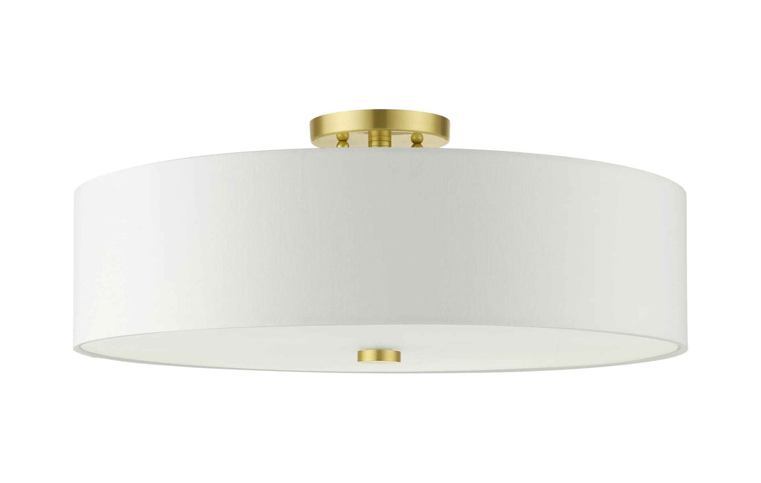 Flaire Fabric Semi Flush Mount