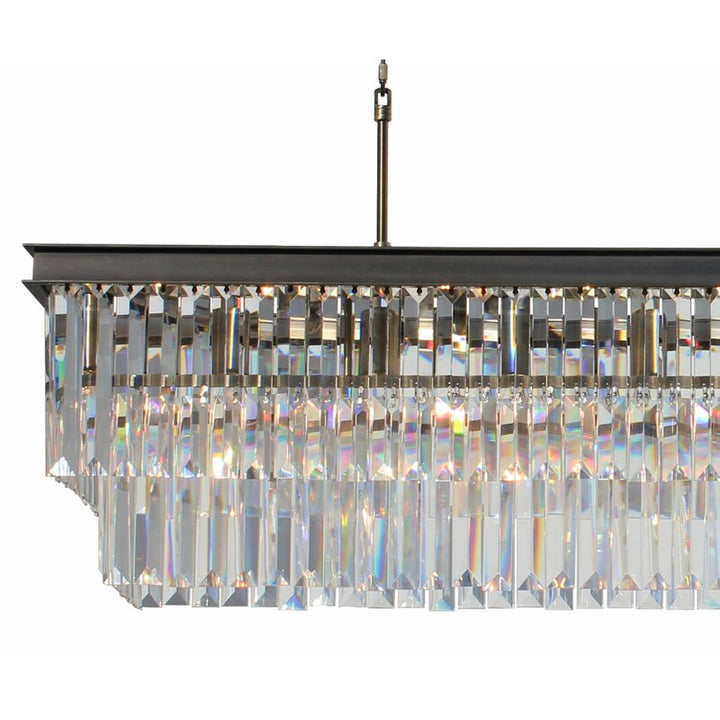 Kratika 8 Light Unique Statement Square Rectangle Chandelier