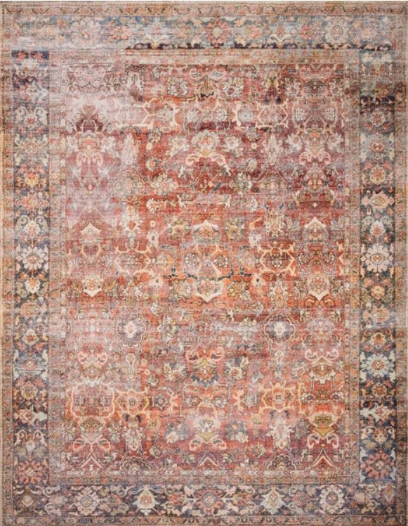 Loloii II Layla Printed Area Rug_Spice Marine