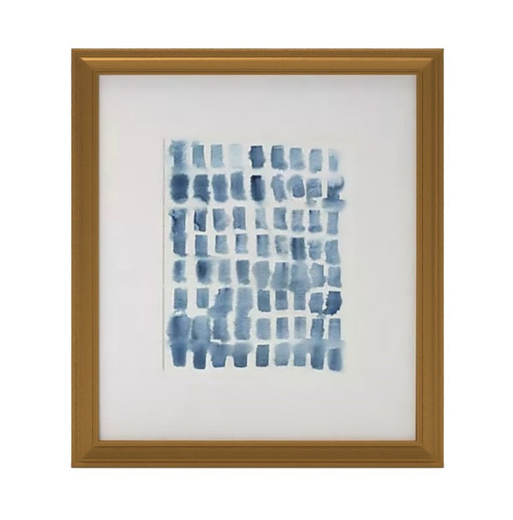 Blue Wash Blocks Wall Art With Frame