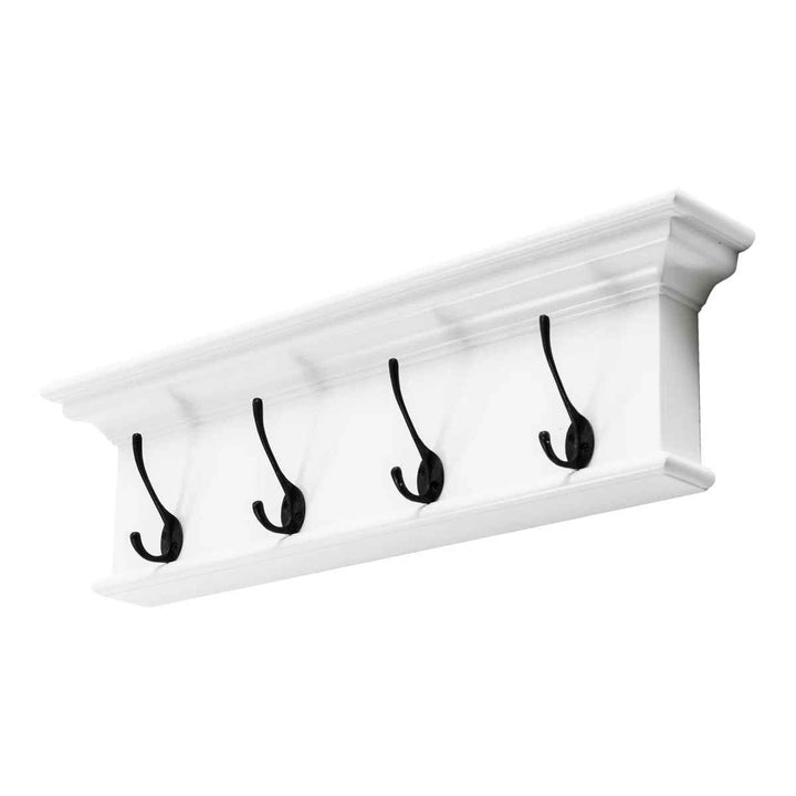Halifax 4 Hook Wall Mounted Coat Rack