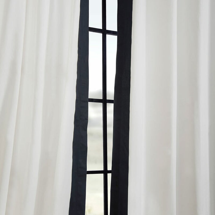 Yang Cotton Solid Room Darkening Grommet Single Curtain Panel-108''