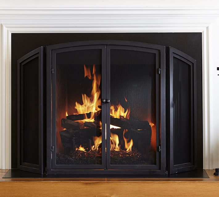 Classic Fireplace Triple Screen Fireplace Collection