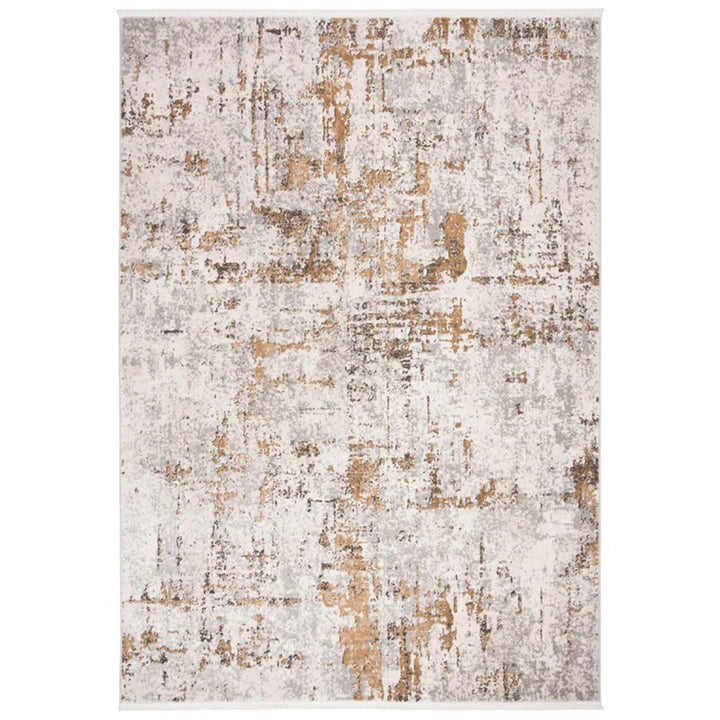 Broadway Abstract Gray Gold Area Rug 9'x12'
