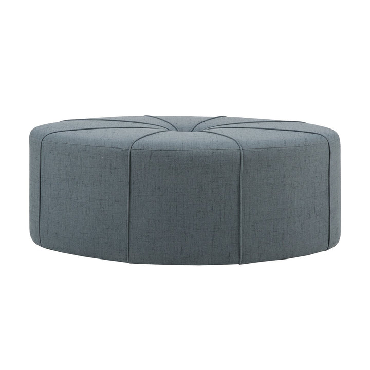 Telly Oval Tufted Cocktail Ottoman