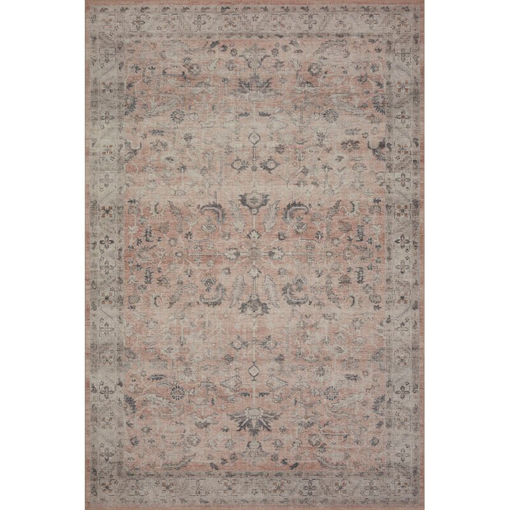 Jacques Oriental Dark Blush Area Rug-7'6"x9'6"