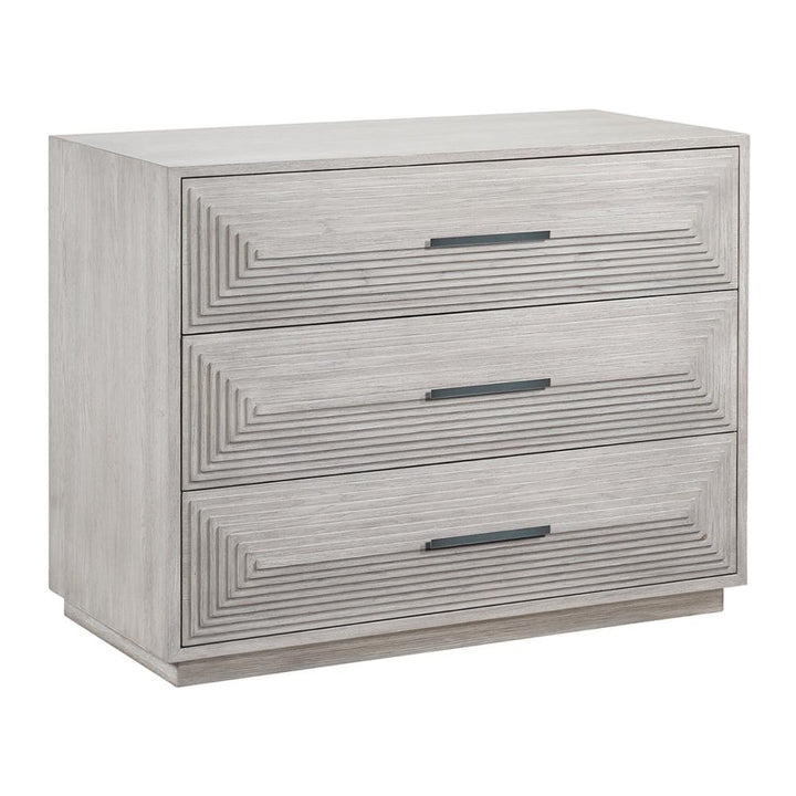 James Modern Classic Grey 3 Drawer Wood Dresser