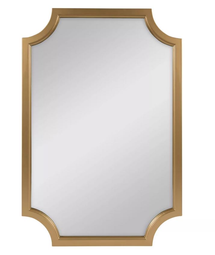 Hogan Framed Scallop Wall Mirror Gold