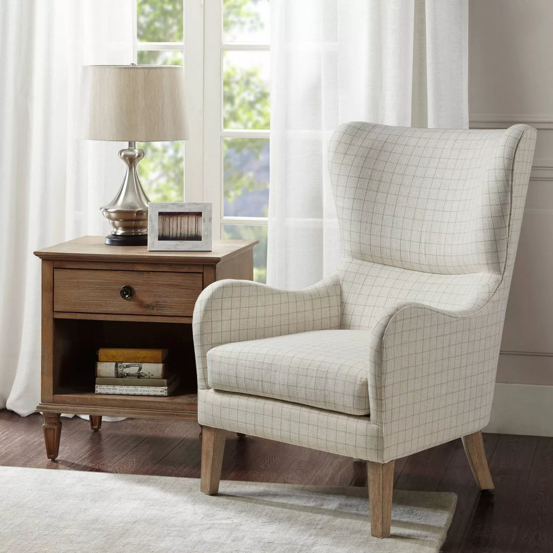 Madison Park Leda Swoop Wing Chair