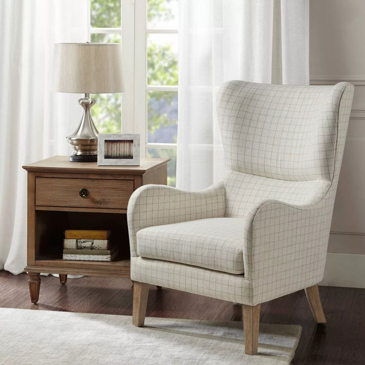 Madison Park Leda Swoop Wing Chair