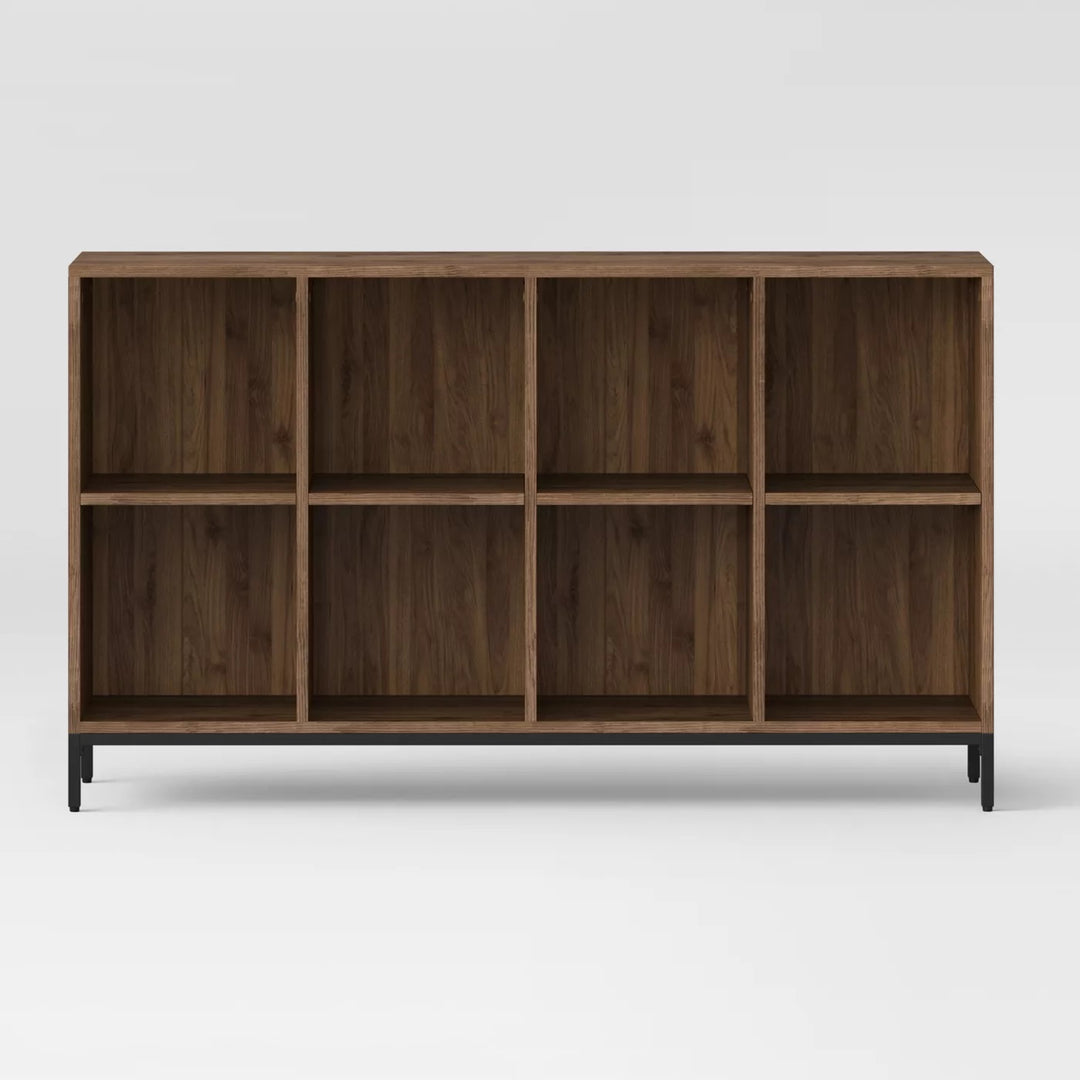 Loring 8 Cube Bookcase Walnut