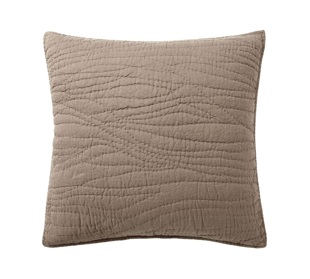 Belgian Flax Linen Handcrafted Quilted Sham