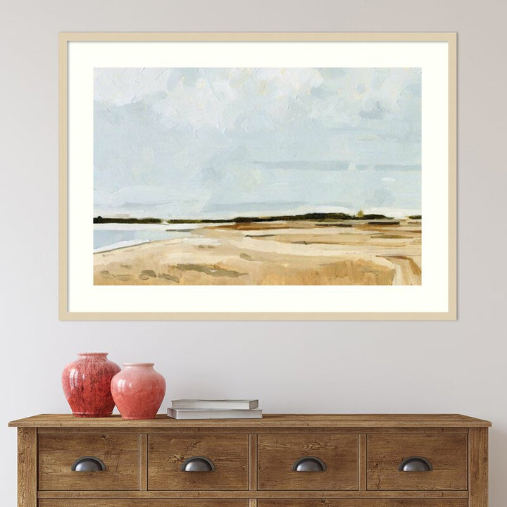 Quiet Coast I Picture Painting with frame