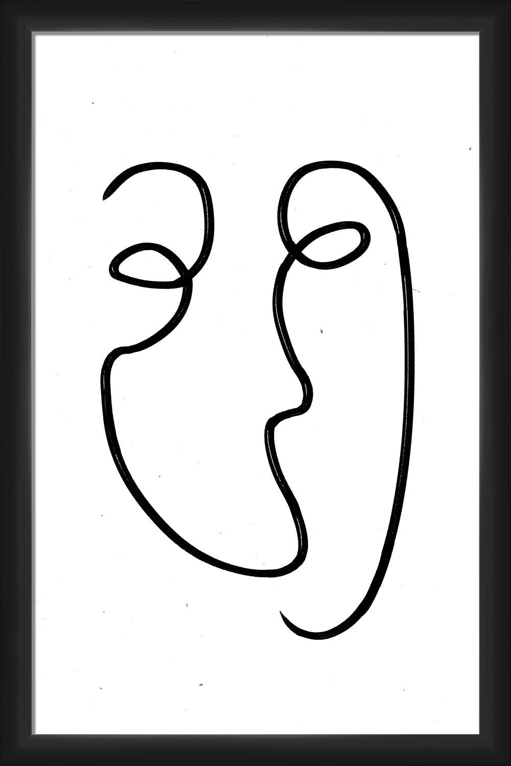 The Face Of Truth -Drawing Print With frame