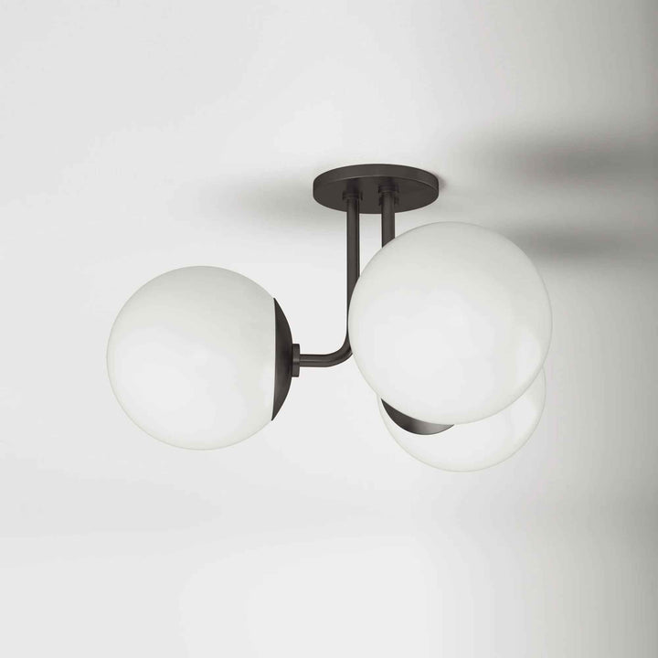 Luna Glass Semi Flush Mount