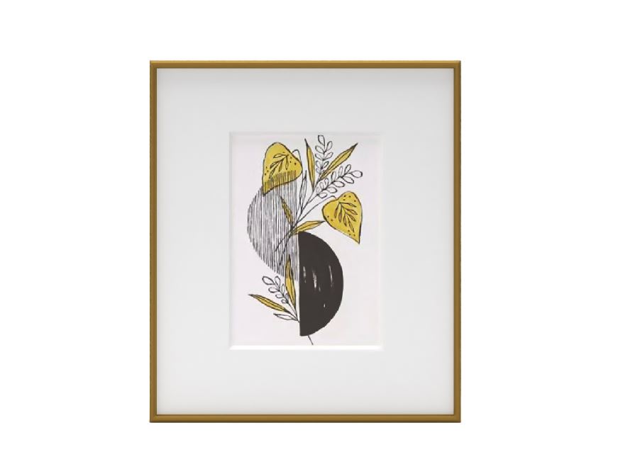 Midnight Foliage Wall Art Framed
