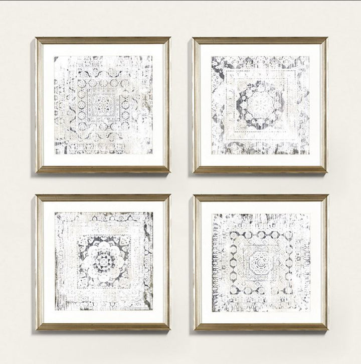 Weathered Patterns Art Print 1 with frame