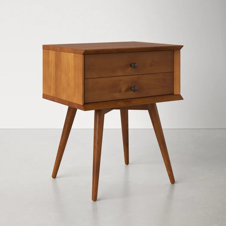 Grady 2 - Drawer Solid Wood Nightstand
