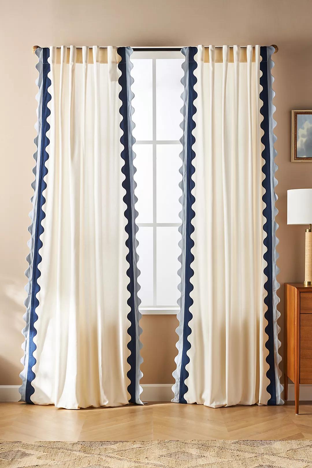 Maeve Scalloped Curtain-108"