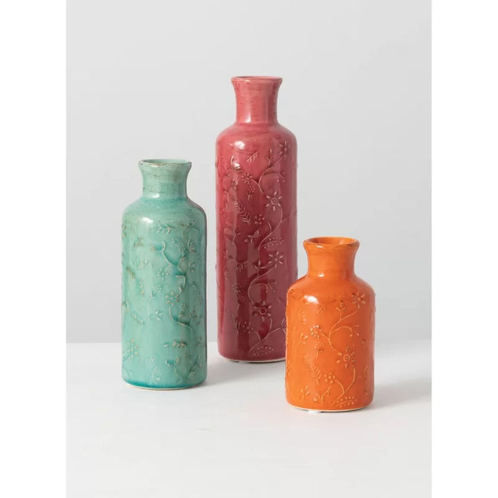 Arlillian Ceramic Decorative Bottle Medium