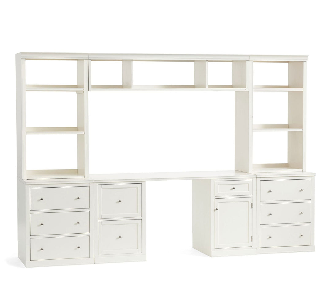Logan Desk with Bookcase Suite and Bridge