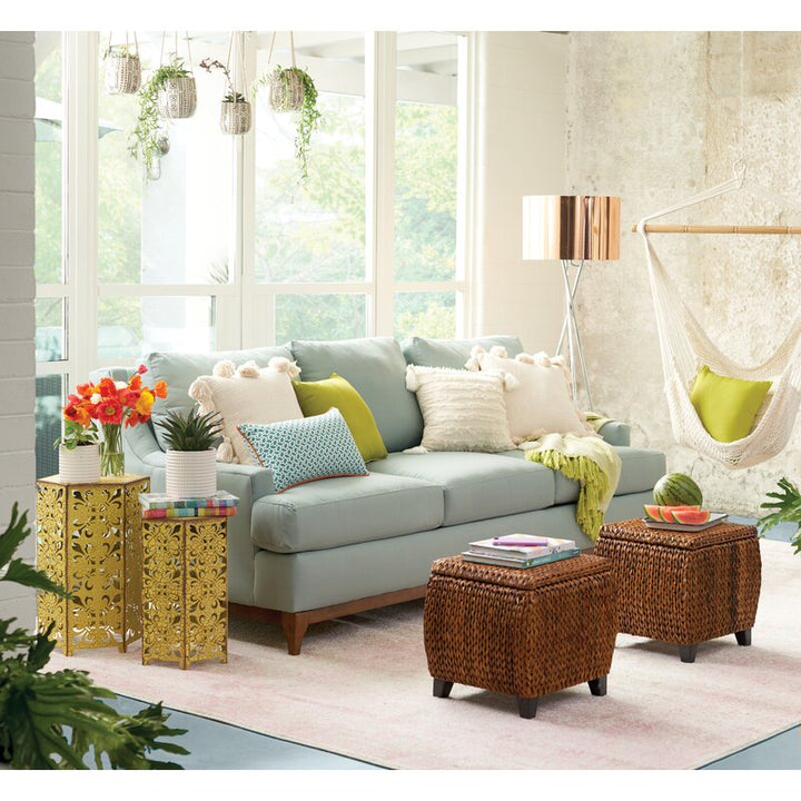 Cothren Square Cotton Throw Pillow Cover No Insert-18"x18"