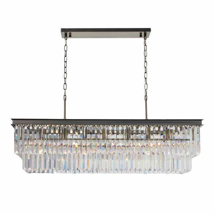 Kratika 8 Light Unique Statement Square Rectangle Chandelier