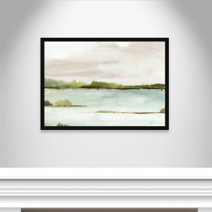 Silent Lake With Frame